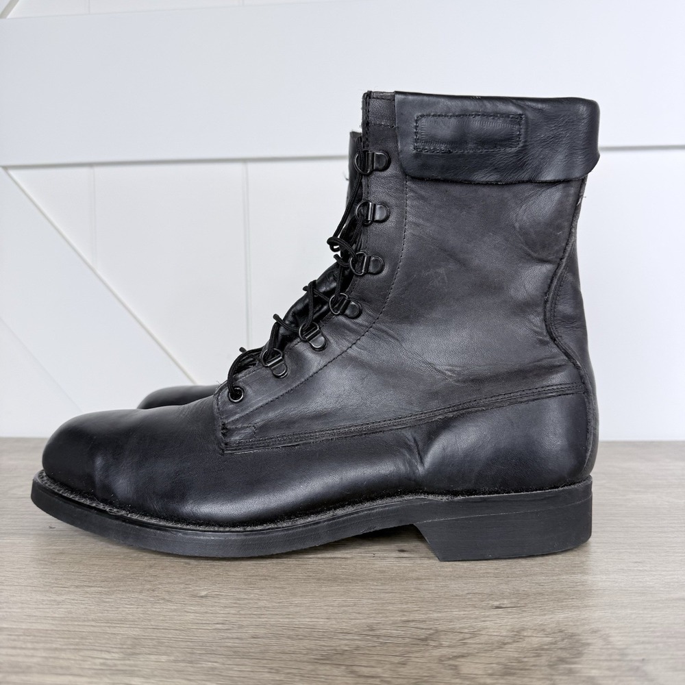 Vtg 1984 Addison Boot Co Biltrite Steel Toe Combat Military Boots Mens 9.5R